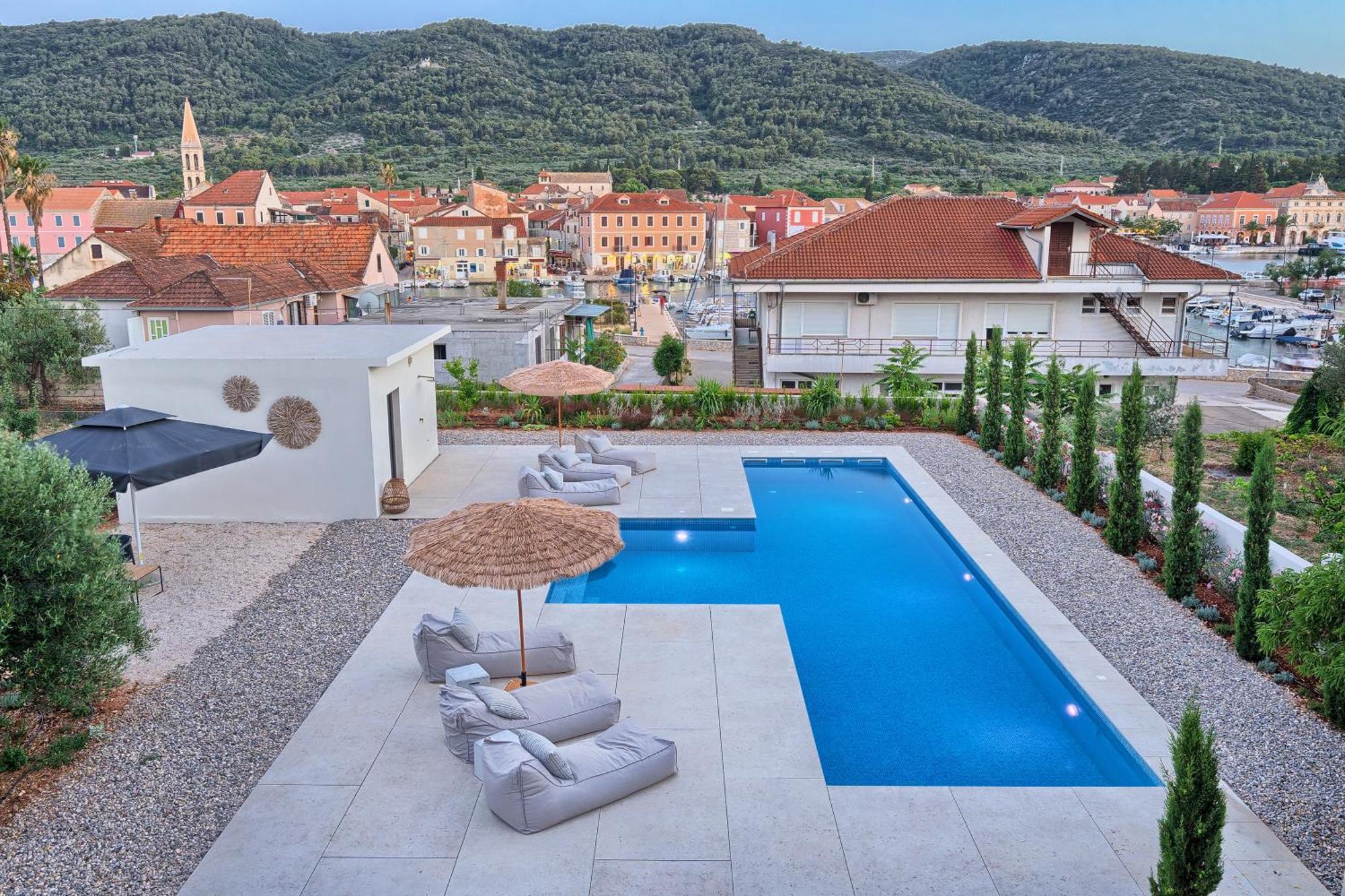 Hvar Luxury Villa And Pool With View In Heart Of Stari Grad Стари Град Экстерьер фото