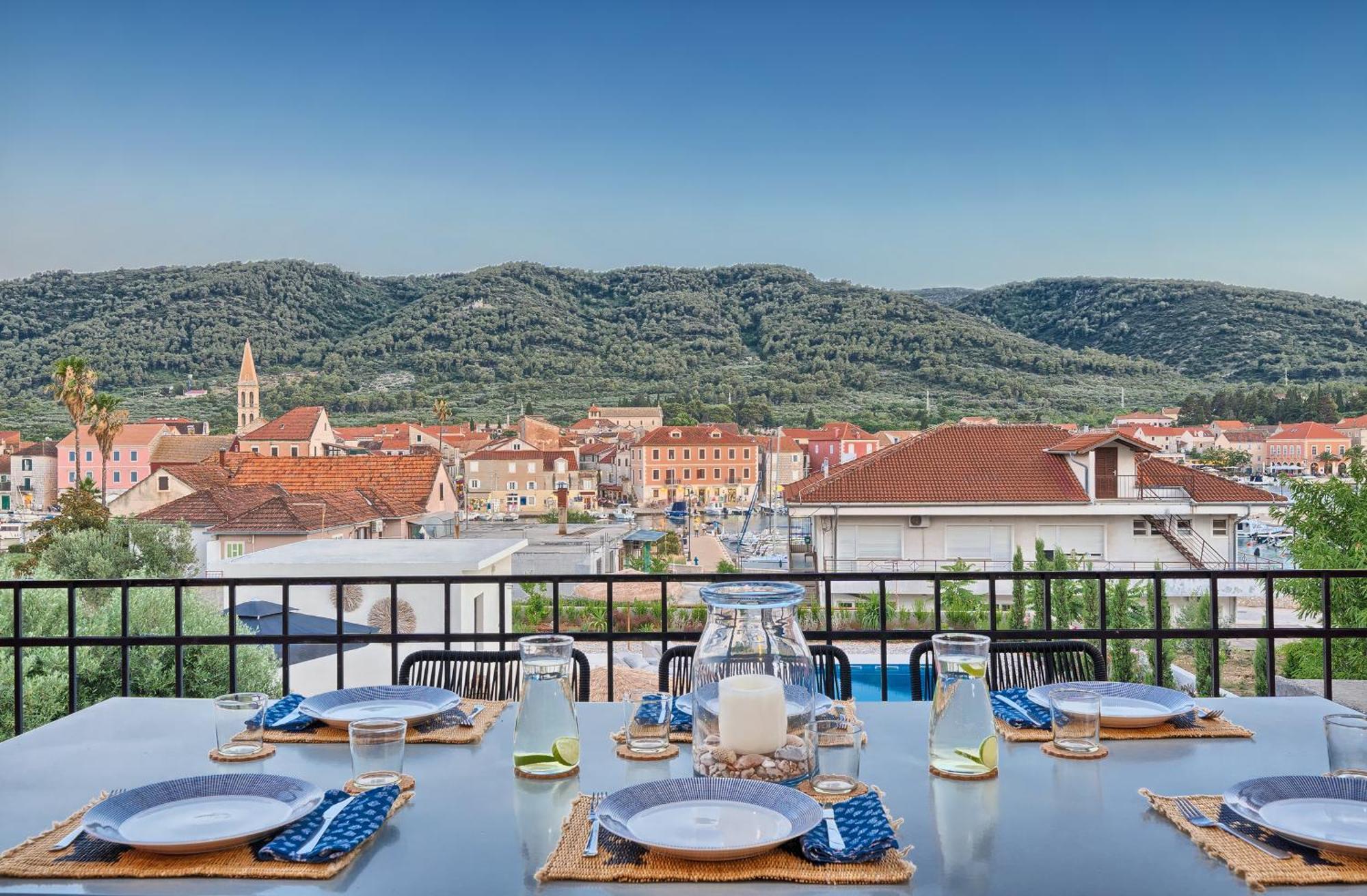 Hvar Luxury Villa And Pool With View In Heart Of Stari Grad Стари Град Экстерьер фото