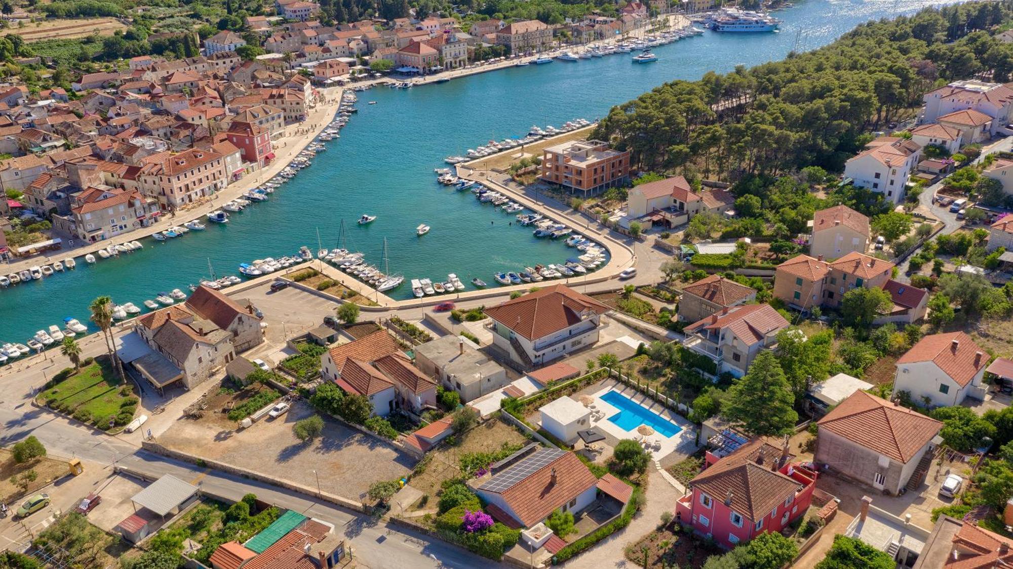 Hvar Luxury Villa And Pool With View In Heart Of Stari Grad Стари Град Экстерьер фото